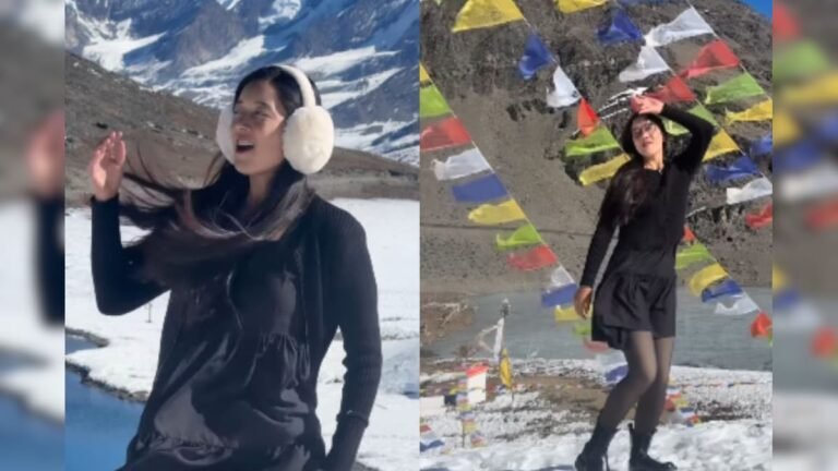 The girl did a lovely dance on the song ‘Uff’ in the snow covered valleys, her style enhanced the beauty of the video.