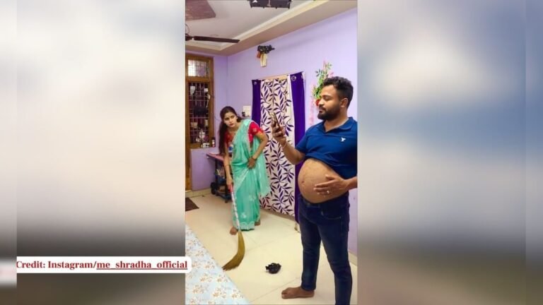 The husband was getting fat and thin, his wife caught sight of him, then she started doing superfit with a crooked finger!