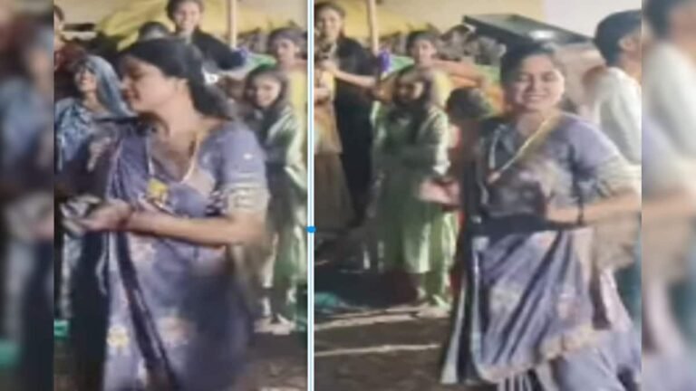 Aunty’s tremendous dance on ‘Mehboob Mere’, wowed everyone, showed off her magic in saree