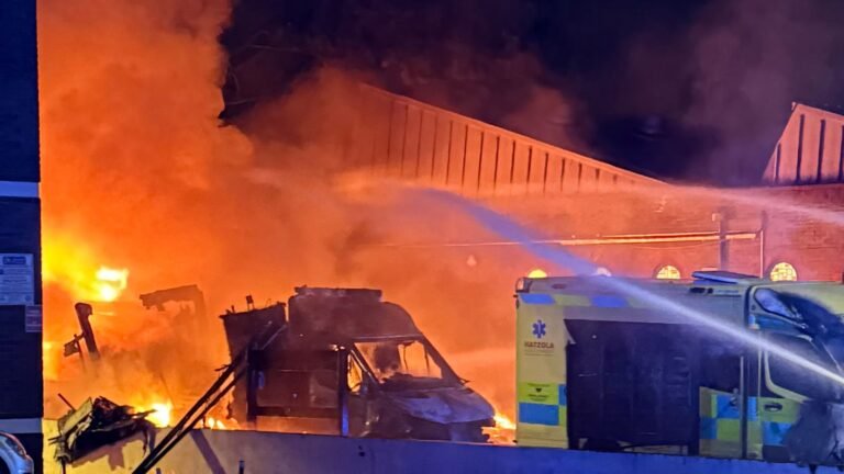 Two British men arrested over Golders Green arson attack on Jewish charity Hatzola’s ambulances | UK News
