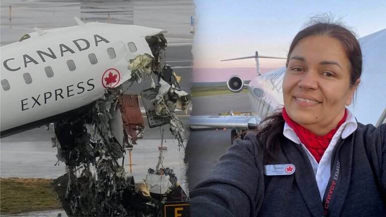 GoFundMe photo shows Air Canada flight attendant in hospital bed