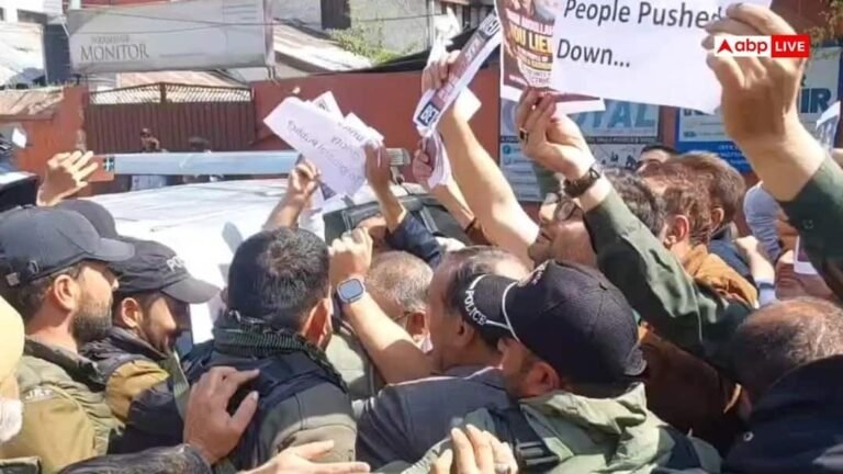 Srinagar News: PDP’s protest in Srinagar, raised voice against rising taxes and electricity-water charges.