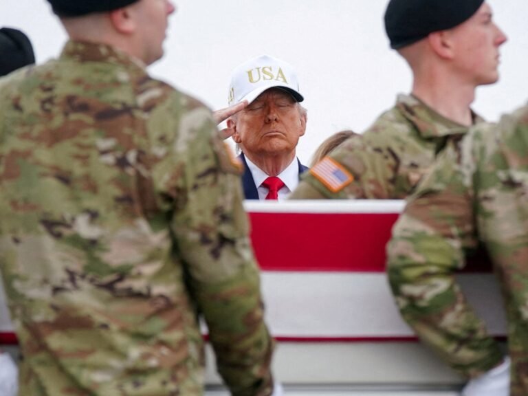 Trump oversees return of US troops killed in Iranian drone strike | Conflict
