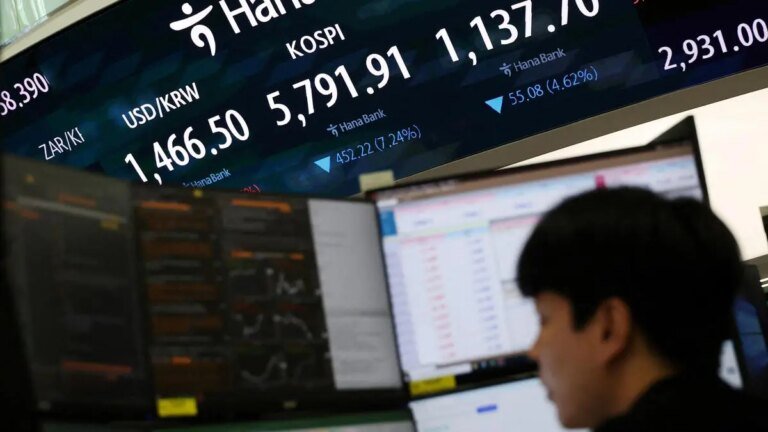 South Korean shares slide more than 2% on hawkish Fed stance