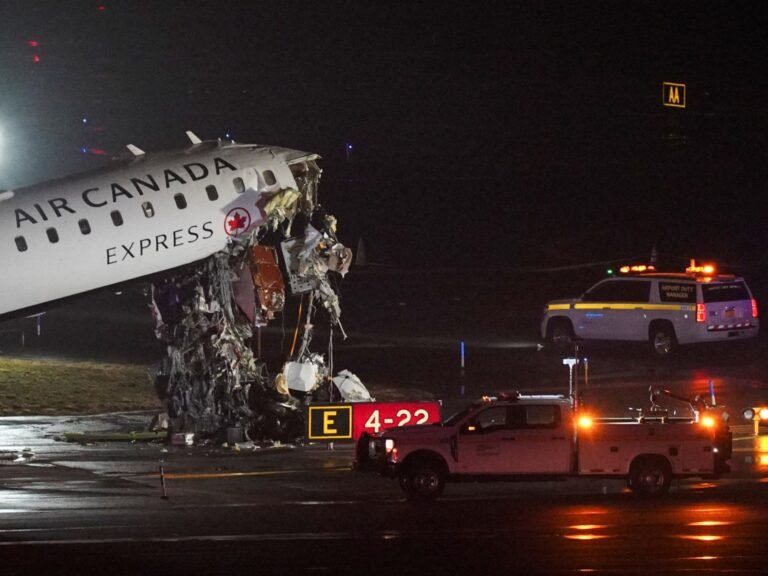‘Stop, stop, stop’: Moment Air Canada plane crashes into truck | Aviation