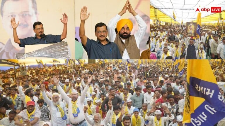 Gujarat: Kejriwal roared in Dahod, said – entire Gujarat is standing against BJP, now change will happen with broom.