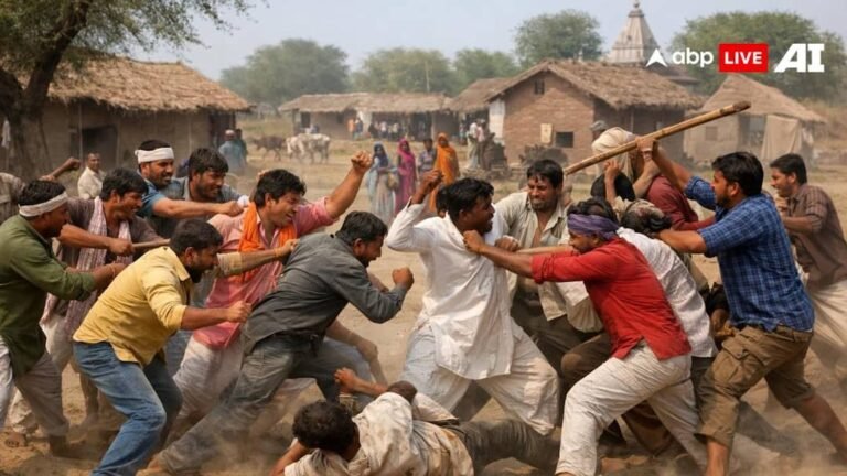 Bharatpur News: Dispute over installation of boards in the temple built on donated land, people of two villages face to face