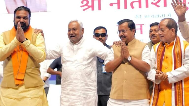 What did BJP President Nitin Naveen say in front of Nitish Kumar? ‘This is the last one as an MLA…’