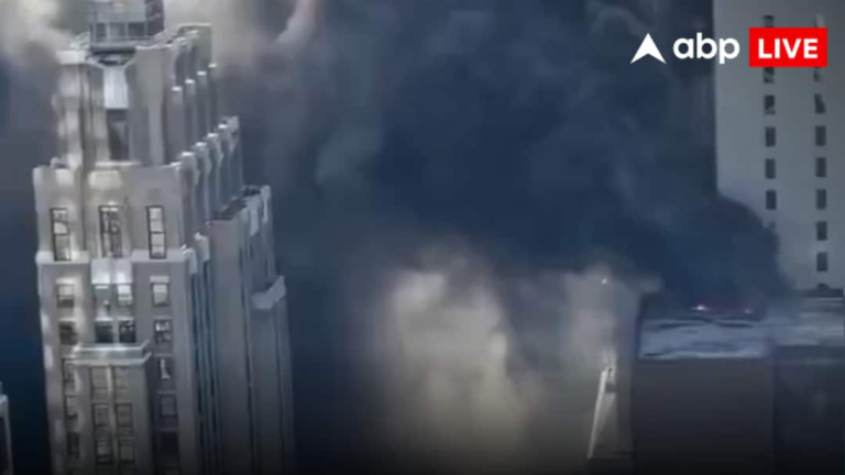 Video: Big accident in New York! Huge fire in high-rise building, high flames and smoke only