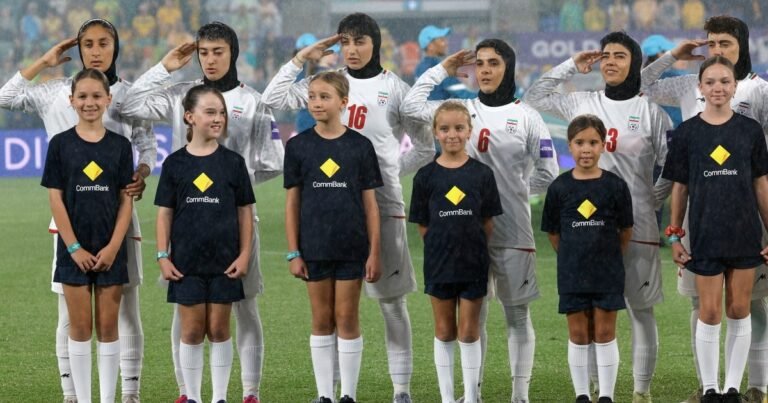 Iran women’s football team salute, sing national anthem in Asian Cup match | Football News