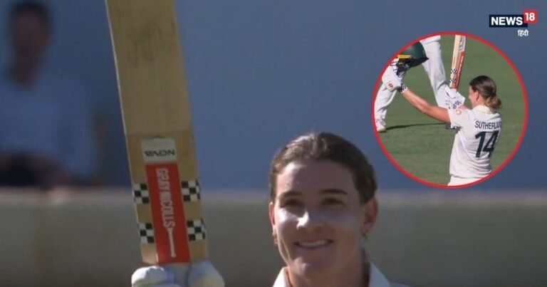 Annabel Sutherland Hundred: 210, 163, 100*, Annabel Sutherland scored her third consecutive century, created a stir in the pink ball test against India.