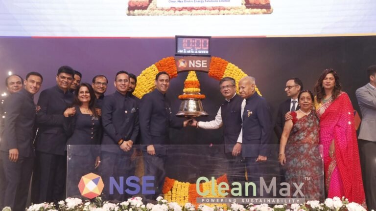 Clean Max shares end nearly 18% below ₹1,053 IPO price , lists at 9-9.5% discount