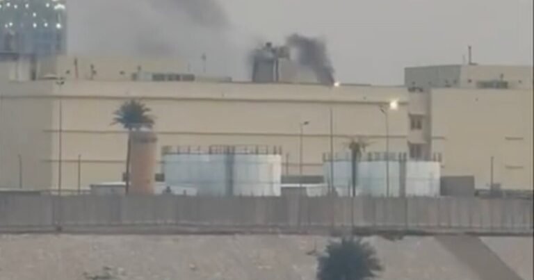Smoke seen rising from US embassy in Baghdad | US-Israel war on Iran
