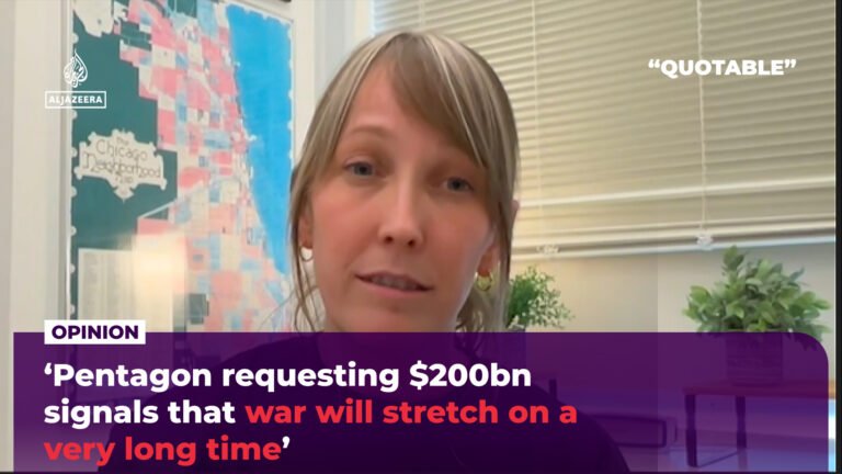 ‘Pentagon requesting $200bn signals that war will stretch a long time’ | Al Jazeera