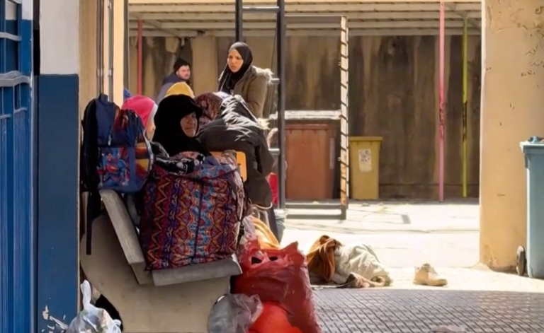 School turned into shelter for families displaced in southern Lebanon | Israel-Iran conflict