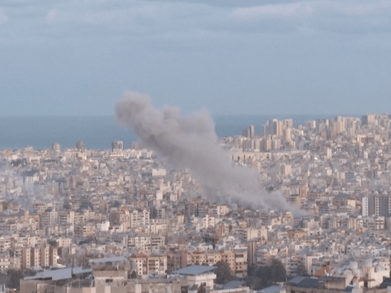 Smoke rises over Beirut after Israeli strike on Raouche building | Israel attacks Lebanon