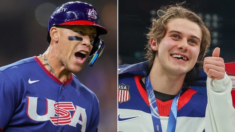 Jack Hughes sends message to Team USA baseball ahead of Canada game