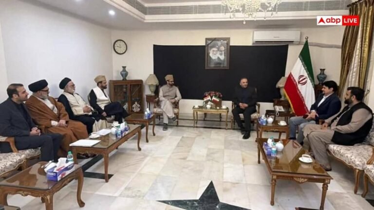 Jammu Kashmir News: Mirwaiz Omar Farooq reached Iranian embassy, ​​paid tribute to Ayatollah Khamenei