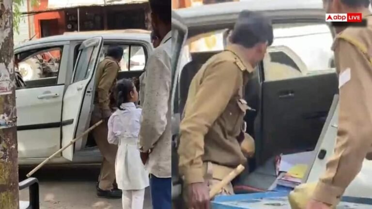 Amroha News: Was it difficult to ask for juice money? Inspector got coconuts filled in cart seller’s car, this action happened