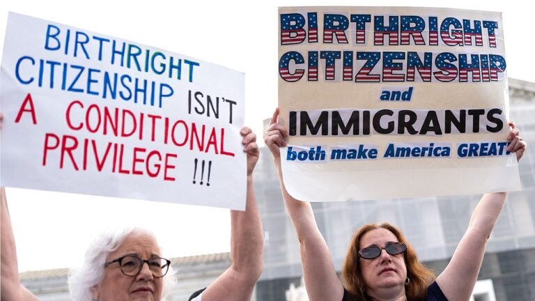 Supreme Court hears arguments on Trump’s birthright citizenship order