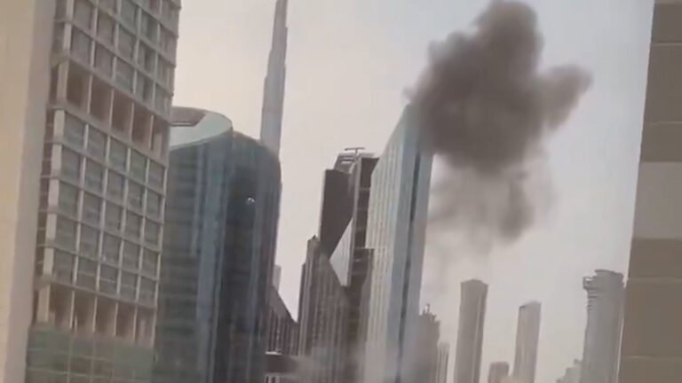 Black smoke seen after blasts in Dubai financial district | Financial Markets