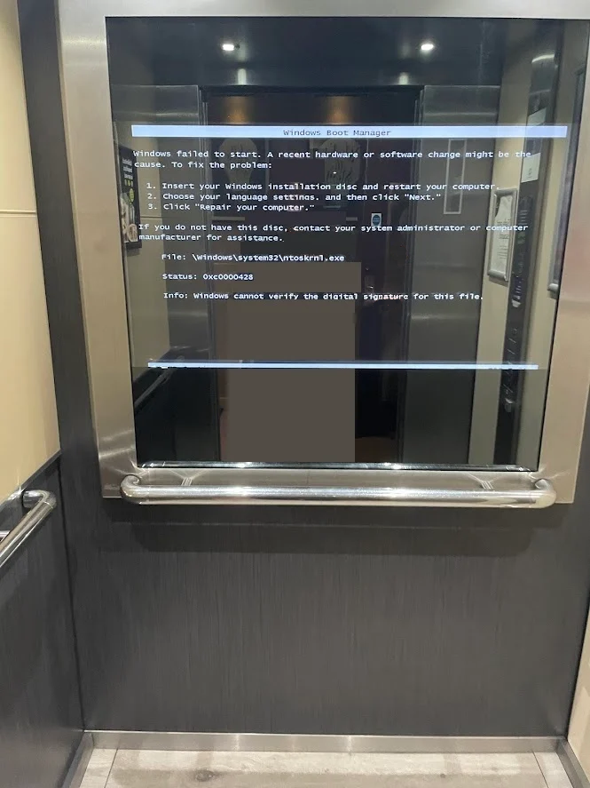 Smart mirror shows dumb Windows in elevator • The Register