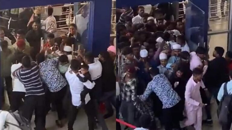 A crowd of devotees gathered at Haji Malang Dargah on Eid, people remained stuck for hours at the trolley station.