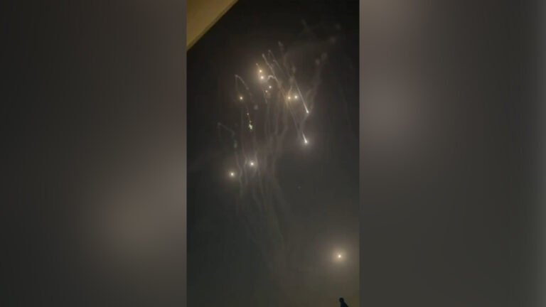 Burning debris from missile interceptions showers Dubai | US-Israel war on Iran