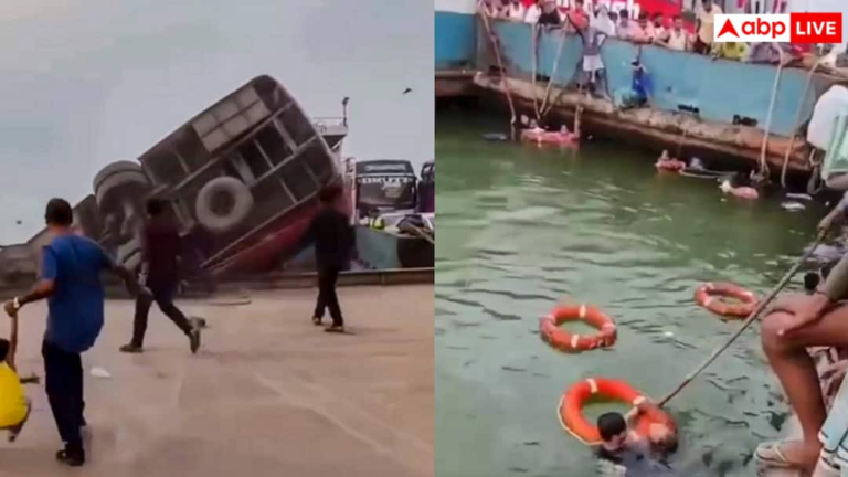 Tragic accident in Bangladesh, bus full of passengers overturned in river, 2 dead, more than 35 missing
