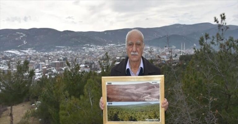 Who is Hikmet Kaya? That officer, converted 25,000 acres of barren land into a forest, planted 30 million trees