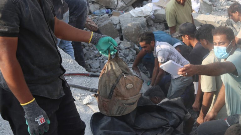 Man accuses Israel of war crimes as he holds remains of girl killed in Iran | Israel-Iran conflict