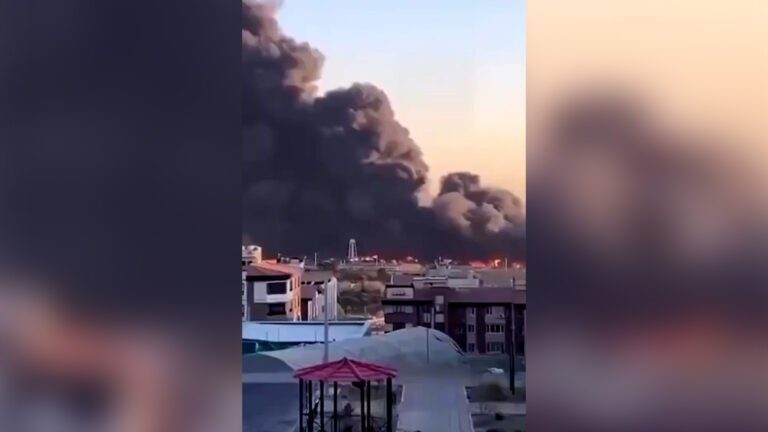 Huge column of smoke seen over western Tehran | Conflict