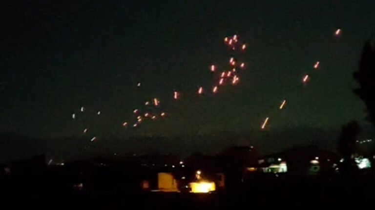 Anti-aircraft fire seen in eastern Lebanon amid Israeli incursion | Israel attacks Lebanon