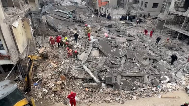 Family pulled from the rubble after US-Israeli strikes on Tehran