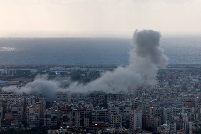 Smoke rises over Beirut suburbs after massive Israeli airstrike | Newsfeed