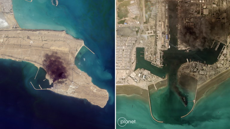 Satellite images show Iranian sites before and after US-Israeli airstrike damage