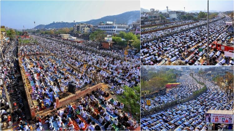 Rajasthan News: Eid-ul-Fitr Namaz offered on Jaipur-Delhi Highway, large number of people prayed collectively – Rajasthan News: Eid-ul-Fitr Namaz Offered On Jaipur-Delhi Highway Large Gathering Prays Peacefully
