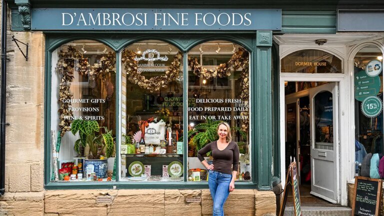 American deli owner serves up nostalgic retro food to expats living in Cotswolds