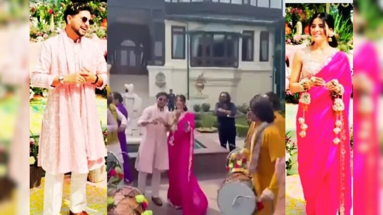 Kuldeep and Vanshika’s entry to the tune of drums, dance video goes viral