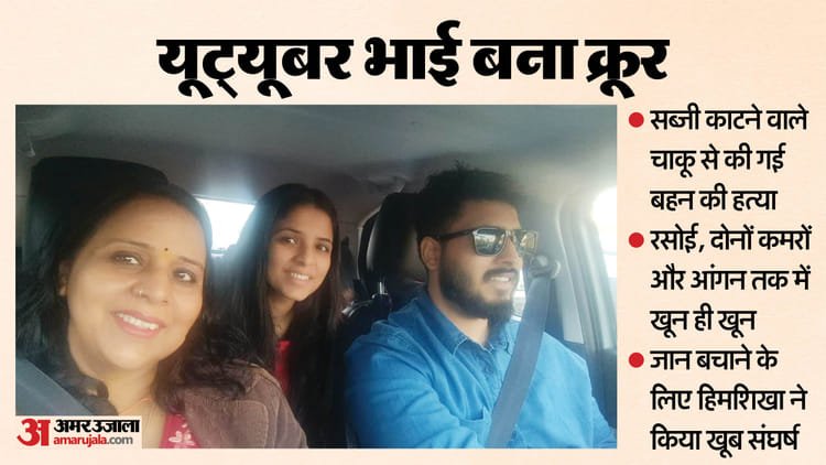 Up: More than 40 blows on neck, face, back and stomach, Hardik stabbed his body with a knife; Himshikha ran to save her life – Moradabad Murder News Youtuber Kills Twin Sister With Multiple Knife Attacks Mother Injured