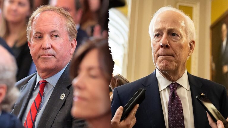 Cornyn trails Paxton in Texas GOP primary as voters seek Trump fighters