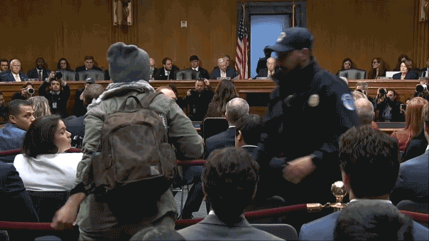 Anti-ICE protester dragged from Noem hearing: ‘You should be ashamed!’