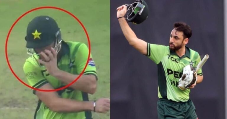 In anger, Salman Aga hit his own leg with an axe, ICC did not spare him