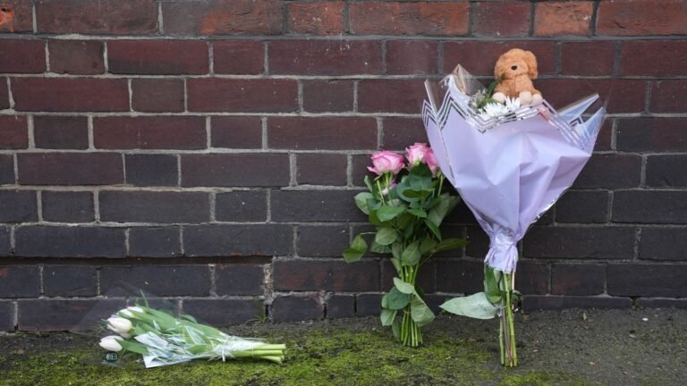 Flowers left where newborn baby girl fell to her death | UK News