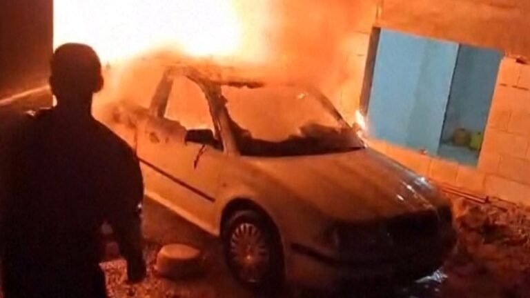 Cars and homes burnt as Israeli settlers rampage through occupied West Bank | World News