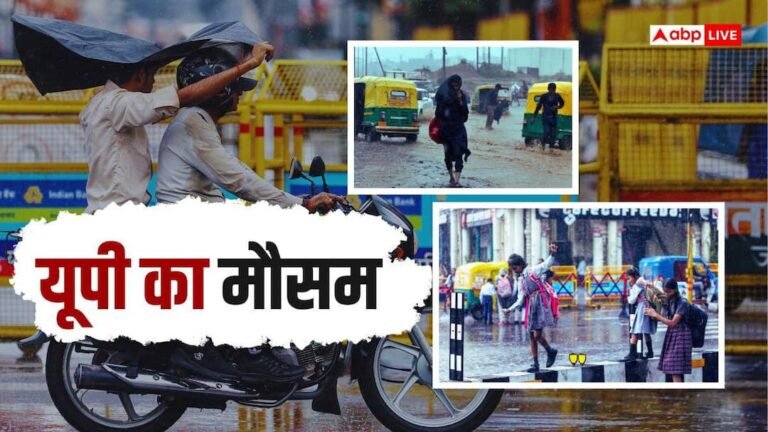 UP Weather: Rainstorm in UP! Warning of lightning and hailstorm, IMD alert from Noida to Lucknow