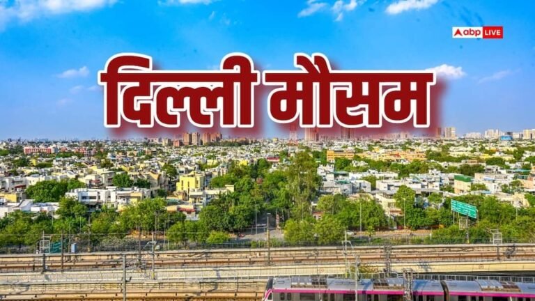 Delhi Weather: Now the temperature of Delhi will increase continuously, the weather will remain clear amidst strong winds.