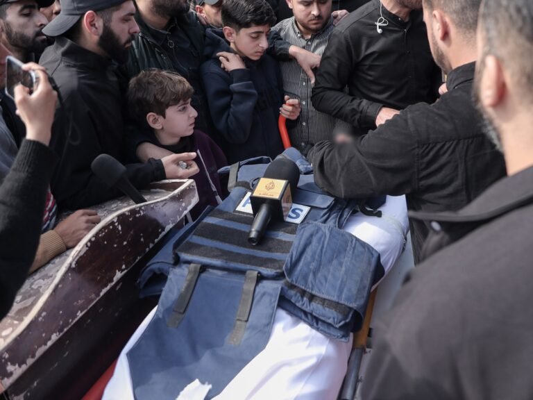 Al Jazeera’s Mohammed Wishah, killed by Israeli strike, laid to rest | Israel-Palestine conflict