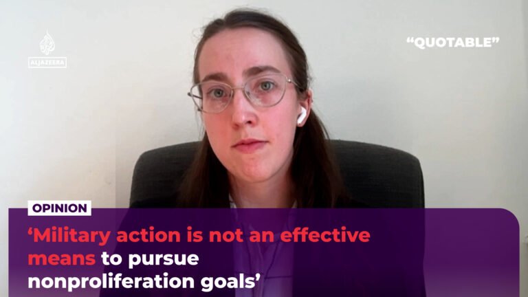 ‘Military action is not an effective means to pursue nonproliferation’ | Nuclear Weapons News