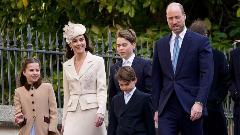 Kate Middleton surprises in cream at Easter service at Windsor Castle